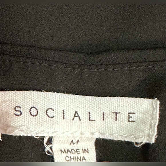 🖤Socialite Women’s Lace Trim Cami - Size M, Black 🖤 - Picture 6 of 11